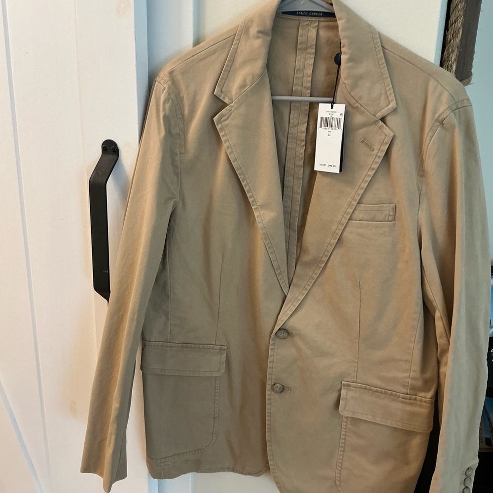 Polo by Ralph Lauren Men's Tan Shirt Jacket